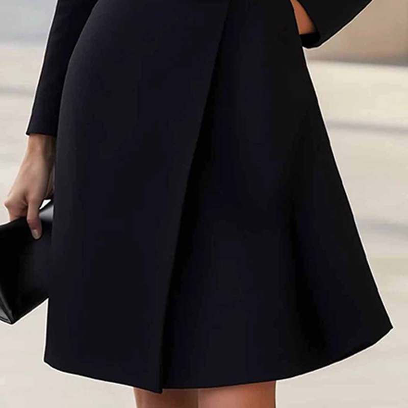 Elegant High Waist Belted Midi Dress - Image 2