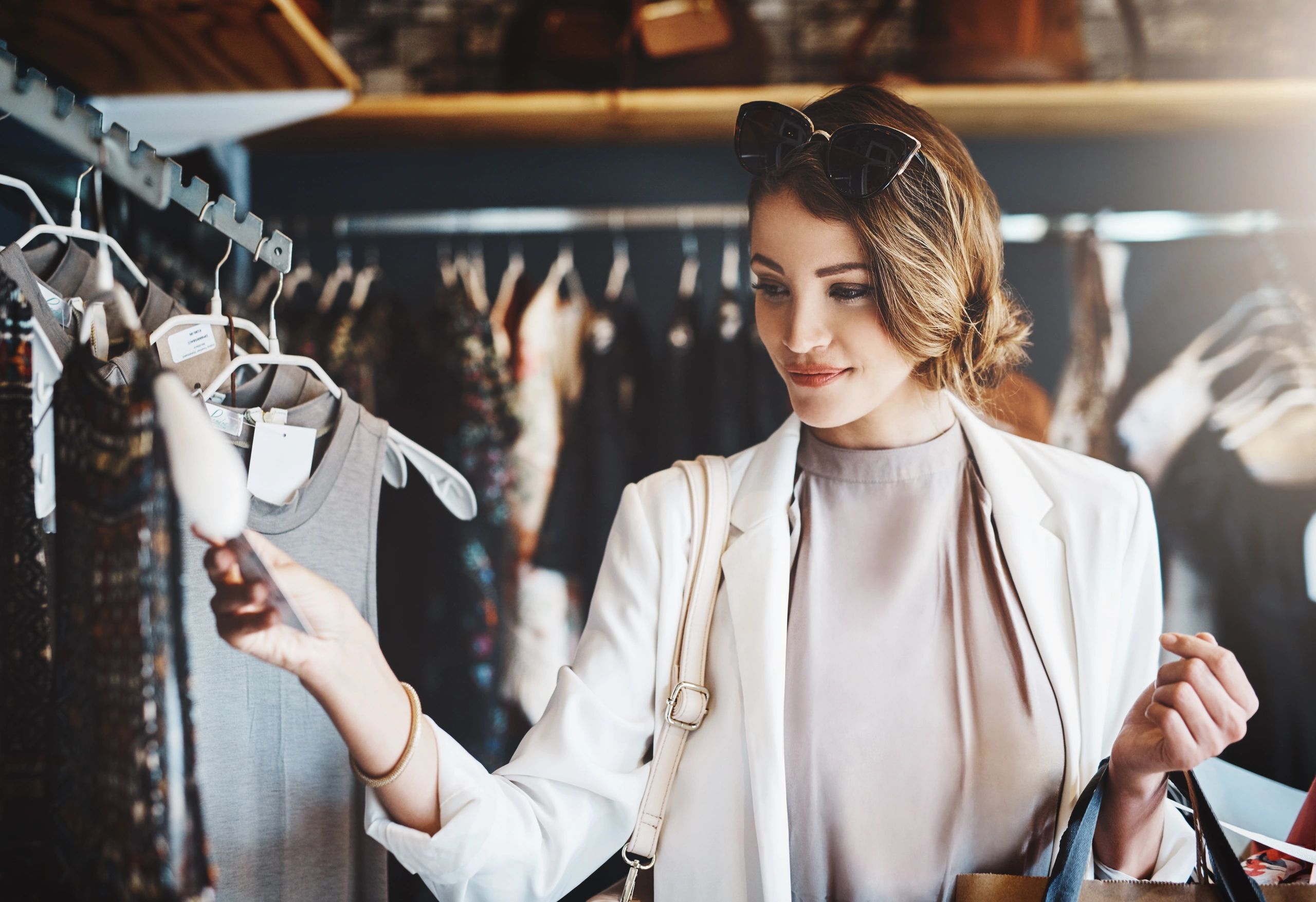 luxury fashion boutique interior