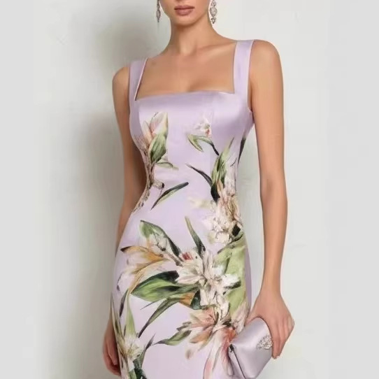Strapless Sleeveless Sheath Dress